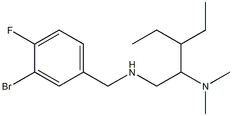 [(3-bromo-4-fluorophenyl)methyl][2-(dimethylamino)-3-ethylpentyl]amine Struktur