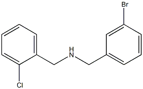 [(3-bromophenyl)methyl][(2-chlorophenyl)methyl]amine Struktur