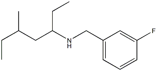 [(3-fluorophenyl)methyl](5-methylheptan-3-yl)amine Struktur