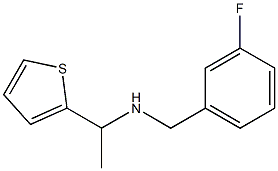 [(3-fluorophenyl)methyl][1-(thiophen-2-yl)ethyl]amine Struktur