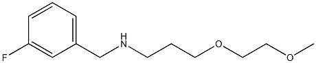 [(3-fluorophenyl)methyl][3-(2-methoxyethoxy)propyl]amine Struktur