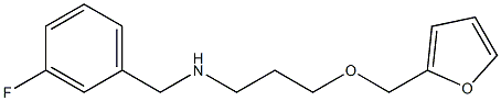 [(3-fluorophenyl)methyl][3-(furan-2-ylmethoxy)propyl]amine Struktur