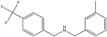 [(3-methylphenyl)methyl]({[4-(trifluoromethyl)phenyl]methyl})amine Struktur