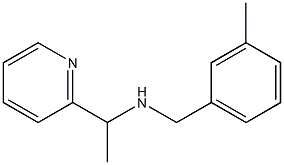 [(3-methylphenyl)methyl][1-(pyridin-2-yl)ethyl]amine Struktur