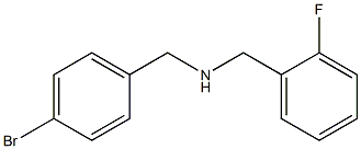 [(4-bromophenyl)methyl][(2-fluorophenyl)methyl]amine Struktur