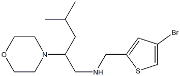 [(4-bromothiophen-2-yl)methyl][4-methyl-2-(morpholin-4-yl)pentyl]amine Struktur