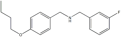 [(4-butoxyphenyl)methyl][(3-fluorophenyl)methyl]amine Struktur