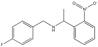 [(4-fluorophenyl)methyl][1-(2-nitrophenyl)ethyl]amine Struktur