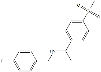 [(4-fluorophenyl)methyl][1-(4-methanesulfonylphenyl)ethyl]amine Struktur