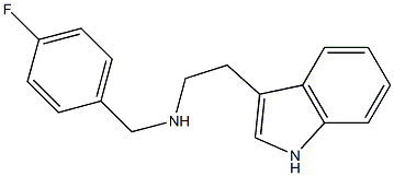 [(4-fluorophenyl)methyl][2-(1H-indol-3-yl)ethyl]amine Struktur