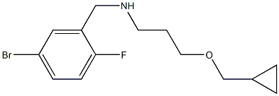 [(5-bromo-2-fluorophenyl)methyl][3-(cyclopropylmethoxy)propyl]amine Struktur