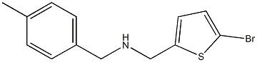 [(5-bromothiophen-2-yl)methyl][(4-methylphenyl)methyl]amine Struktur