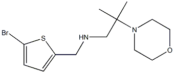 [(5-bromothiophen-2-yl)methyl][2-methyl-2-(morpholin-4-yl)propyl]amine Struktur