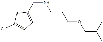 [(5-chlorothiophen-2-yl)methyl][3-(2-methylpropoxy)propyl]amine Struktur