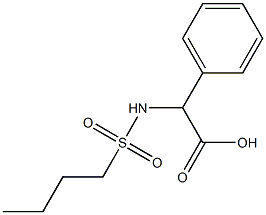 [(butylsulfonyl)amino](phenyl)acetic acid Struktur