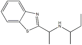 [1-(1,3-benzothiazol-2-yl)ethyl](butan-2-yl)amine Struktur