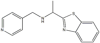 [1-(1,3-benzothiazol-2-yl)ethyl](pyridin-4-ylmethyl)amine Struktur