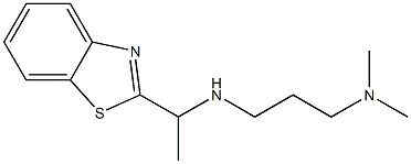 [1-(1,3-benzothiazol-2-yl)ethyl][3-(dimethylamino)propyl]amine Struktur