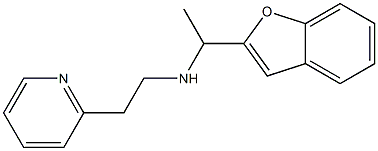 [1-(1-benzofuran-2-yl)ethyl][2-(pyridin-2-yl)ethyl]amine Struktur