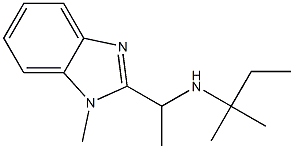 [1-(1-methyl-1H-1,3-benzodiazol-2-yl)ethyl](2-methylbutan-2-yl)amine Struktur