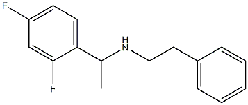 [1-(2,4-difluorophenyl)ethyl](2-phenylethyl)amine Struktur