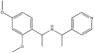 [1-(2,4-dimethoxyphenyl)ethyl][1-(pyridin-4-yl)ethyl]amine Struktur