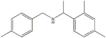 [1-(2,4-dimethylphenyl)ethyl][(4-methylphenyl)methyl]amine Struktur