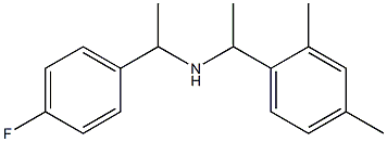 [1-(2,4-dimethylphenyl)ethyl][1-(4-fluorophenyl)ethyl]amine Struktur