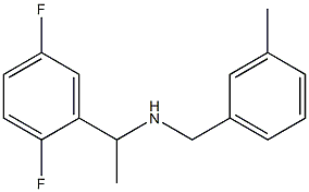 [1-(2,5-difluorophenyl)ethyl][(3-methylphenyl)methyl]amine Struktur