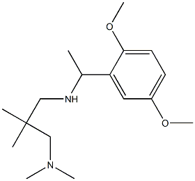 [1-(2,5-dimethoxyphenyl)ethyl]({2-[(dimethylamino)methyl]-2-methylpropyl})amine Struktur