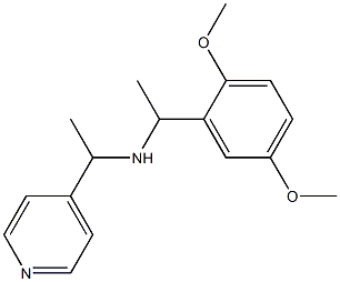 [1-(2,5-dimethoxyphenyl)ethyl][1-(pyridin-4-yl)ethyl]amine Struktur