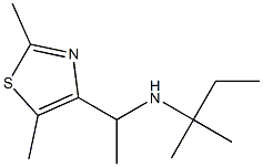 [1-(2,5-dimethyl-1,3-thiazol-4-yl)ethyl](2-methylbutan-2-yl)amine Struktur