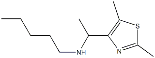 [1-(2,5-dimethyl-1,3-thiazol-4-yl)ethyl](pentyl)amine Struktur