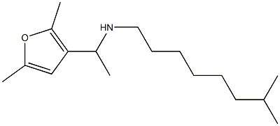 [1-(2,5-dimethylfuran-3-yl)ethyl](7-methyloctyl)amine Struktur