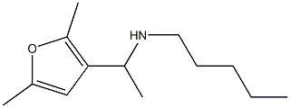 [1-(2,5-dimethylfuran-3-yl)ethyl](pentyl)amine Struktur