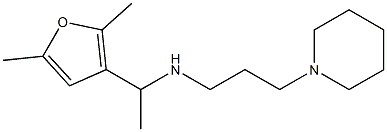 [1-(2,5-dimethylfuran-3-yl)ethyl][3-(piperidin-1-yl)propyl]amine Struktur