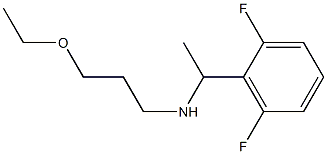 [1-(2,6-difluorophenyl)ethyl](3-ethoxypropyl)amine Struktur