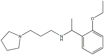 [1-(2-ethoxyphenyl)ethyl][3-(pyrrolidin-1-yl)propyl]amine Struktur