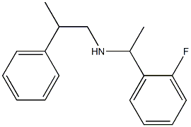 [1-(2-fluorophenyl)ethyl](2-phenylpropyl)amine Struktur