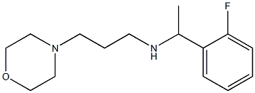 [1-(2-fluorophenyl)ethyl][3-(morpholin-4-yl)propyl]amine Struktur