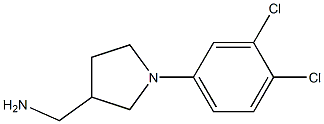 [1-(3,4-dichlorophenyl)pyrrolidin-3-yl]methylamine Struktur