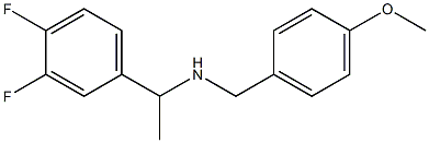 [1-(3,4-difluorophenyl)ethyl][(4-methoxyphenyl)methyl]amine Struktur