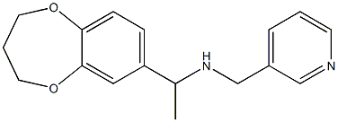 [1-(3,4-dihydro-2H-1,5-benzodioxepin-7-yl)ethyl](pyridin-3-ylmethyl)amine Struktur