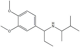 [1-(3,4-dimethoxyphenyl)propyl](3-methylbutan-2-yl)amine Struktur