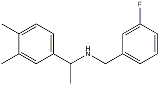 [1-(3,4-dimethylphenyl)ethyl][(3-fluorophenyl)methyl]amine Struktur