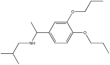 [1-(3,4-dipropoxyphenyl)ethyl](2-methylpropyl)amine Struktur