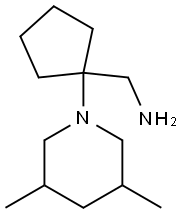 [1-(3,5-dimethylpiperidin-1-yl)cyclopentyl]methylamine Struktur