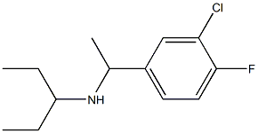 [1-(3-chloro-4-fluorophenyl)ethyl](pentan-3-yl)amine Struktur