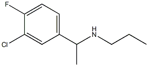 [1-(3-chloro-4-fluorophenyl)ethyl](propyl)amine Struktur