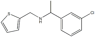 [1-(3-chlorophenyl)ethyl](thiophen-2-ylmethyl)amine Struktur